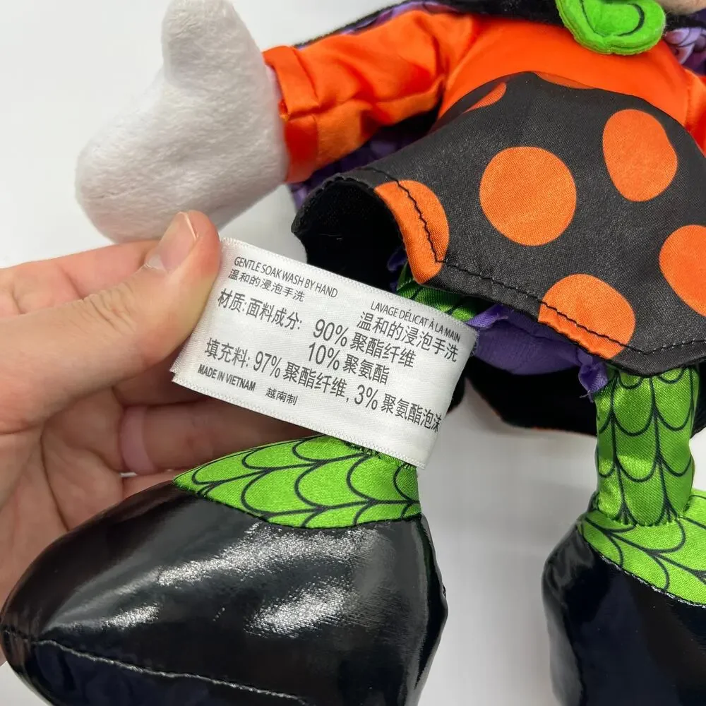 Disney Parks Minnie Mouse Halloween Plush Stuffed Dolls Witch 12